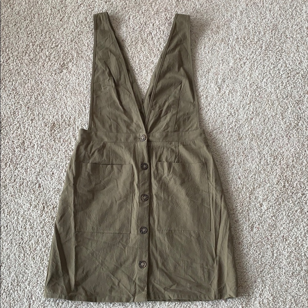 Green jumper dress
